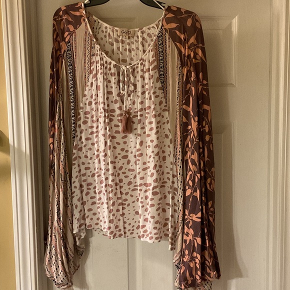 Grigio Caftan Tunic Oversized Leopard Floral Print Plus XL Stock Color Pic Shown - Picture 1 of 10